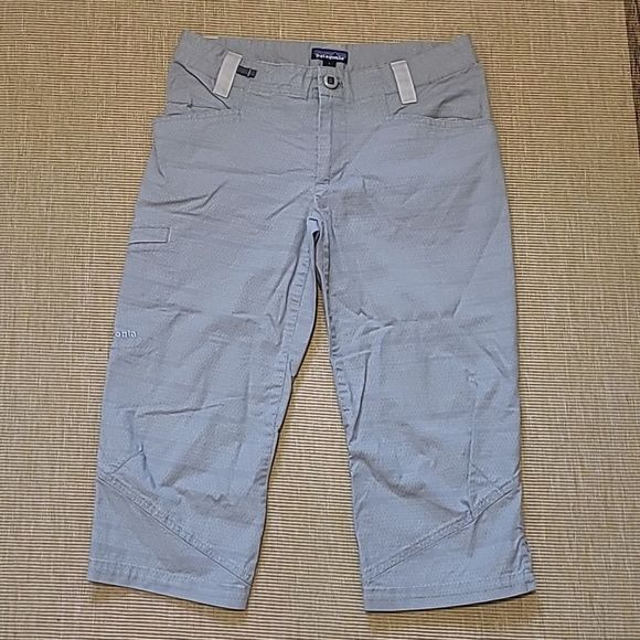 LIKE NEW! PATAGONIA Venga Rock Capri Pants - Womens Size 6 Grey - Picture 1 of 7